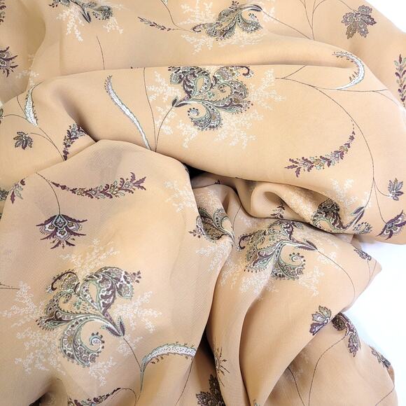 Leon Max Studio Floral Cowl Back Slip Dress SZ L Y2K Fairycore Romantic Prairie - Picture 10 of 10